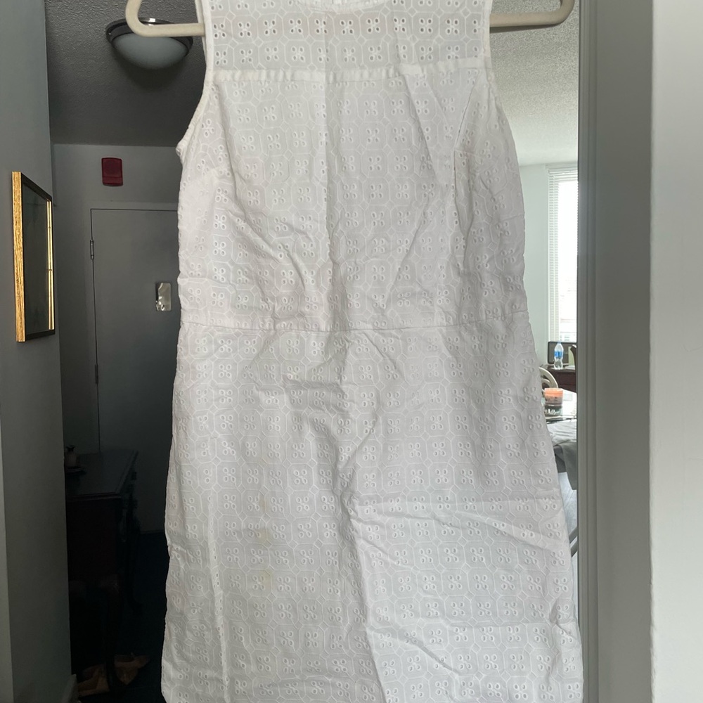 Banana Republic White Eyelet Dress